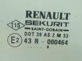 стекло двери задней правой Renault Scenic 1 поколение 1998, 1.9 л., F9Q 734, дизель, МКПП, минивэн, передний привод, 43R-000464 - фото №2