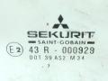 стекло двери задней правой Mitsubishi Carisma 1 поколение 1997, хетчбэк 5 дв., 43R-000929 - фото №2
