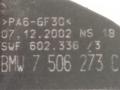 датчик распредвала BMW 7 серия E65/E66/E67 E65 2003, 4.4 л., i, M62 B44 (448S1), бензин, АКПП, черный, седан, задний привод, 7506273C - фото №2