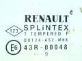 стекло кузовное боковое правое Renault Clio 2 поколение 1999, 43R-00048 - фото №2
