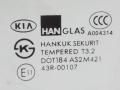 стекло двери передней левой Kia Carnival 1 поколение [рестайлинг] 2003, 2.9 л., CRDi, дизель, МКПП, темно-зеленый, минивэн, передний привод, 43R-00107 - фото №2