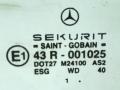 стекло двери передней левой Mercedes-Benz E-Класс W210/S210 [рестайлинг] 2001, 2.2 л., CDi, OM 646.963, дизель, МКПП, седан, задний привод, 43R-001025, A2107200118 - фото №2