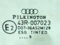 стекло двери передней правой Audi A4 B5 [рестайлинг] 2001, 2.5 л., DT, дизель, АКПП, зелёный, седан, передний привод, 43R-007023 - фото №2
