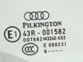 стекло двери передней левой Audi Q7 4L 2007, 3.6 л., i, BHK, бензин, АКПП, белый, внедорожник 5 дв., полный привод, 43R-001582, 4L0845201 - фото №2