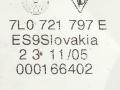 рычаг ручного тормоза (ручника) Volkswagen Touareg 1 поколение 2005, 3.2 л., i, BMX, бензин, АКПП, серый, внедорожник 5 дв., полный привод, 7L0721797E - фото №3