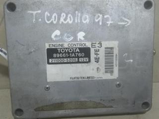 блок управления двигателем Toyota Corolla 8 поколение (E110) 1998, 1.3 л., i, бензин, 89661-1A760