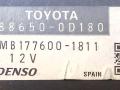 блок комфорта Toyota Yaris XP9 2006, 1.4 л., 1ND-TV, дизель, МКПП, серебристый, хетчбэк 3 дв., передний привод, 886500D180, MB177601811 - фото №2