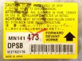 блок AirBag Mitsubishi Lancer 9 поколение 2004, MN141473, W2T62176 - фото №2