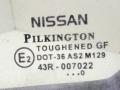 форточка задняя левая Nissan Almera N16 2001, 1.8 л., i, QG18DE, бензин, МКПП, серебристый, хетчбэк 5 дв., передний привод, AS-2, 43R-007022, 82263BM701 - фото №2