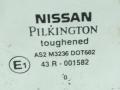 стекло двери задней левой Nissan Almera N16 2001, 1.8 л., i, QG18DE, бензин, МКПП, серебристый, хетчбэк 5 дв., передний привод, AS-2, 43R-001582, 82301BM701 - фото №2