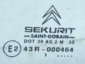 стекло двери задней правой Citroen Xsara 1 поколение [рестайлинг] 2004, 1.6 л., бензин, МКПП, хетчбэк 5 дв., передний привод, 43R-000464 - фото №2