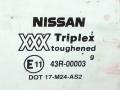 стекло двери задней левой Nissan Primera P11 1999, хетчбэк 5 дв., 43R-00003 - фото №2