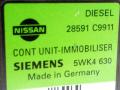 Иммобилайзер Nissan Serena С23 [2-й рестайлинг] 1999, 28591-C9911, SIEMENS, 5WK4630 - фото №2