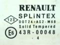 стекло кузовное боковое правое Renault Scenic 2 поколение 2004, 43R-00048 - фото №2
