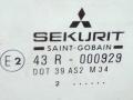 стекло двери задней левой Mitsubishi Carisma 1 поколение [рестайлинг] 2002, хетчбэк 5 дв., 43R-000929 - фото №2