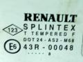 стекло двери передней правой Renault Scenic 1 поколение 1998, 43R-00048 - фото №2