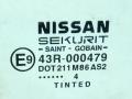 стекло двери передней левой Nissan Almera Tino V10 [рестайлинг] 2004, 43R-000479 - фото №2