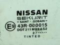 стекло двери задней левой Nissan Almera Tino V10 2003, 43R-000015 - фото №2