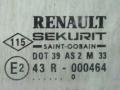 стекло двери передней левой Renault Laguna 1 поколение [рестайлинг] 2000, 43R-000464, 7701467574 - фото №2