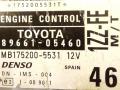 блок управления двигателем Toyota Avensis 1 поколение (T220) 1998, 1.6 л., i, бензин, 89661-05460, MB175200-5531, DENSO - фото №3