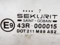 стекло двери передней левой Citroen Berlingo 1 поколение (M49) 1997, 1.9 л., D, D9A (XUD9), дизель, 5МКПП, красный, фургон, передний привод, 43R-000015, 920174 - фото №2