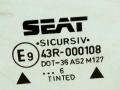 стекло двери передней левой SEAT Toledo 1 поколение 1996, 43R-000108 - фото №2