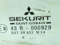 стекло двери задней правой Mitsubishi Carisma 1 поколение 1995, хетчбэк 5 дв., 43R-000929 - фото №2