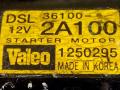 стартер Hyundai i30 1 поколение 2007, 1.6 л., D, дизель, 36100-2A100, VALEO, 1250295 - фото №3