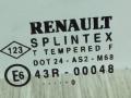 форточка передняя левая Renault Scenic 1 поколение [рестайлинг] 2001, 1.6 л., i, K4M 700, бензин, МКПП, синий, минивэн, передний привод, 43R-00048 - фото №2