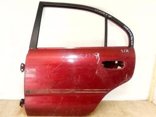 дверь задняя левая Mitsubishi Carisma 1 поколение 1996, красный, хетчбэк 5 дв.