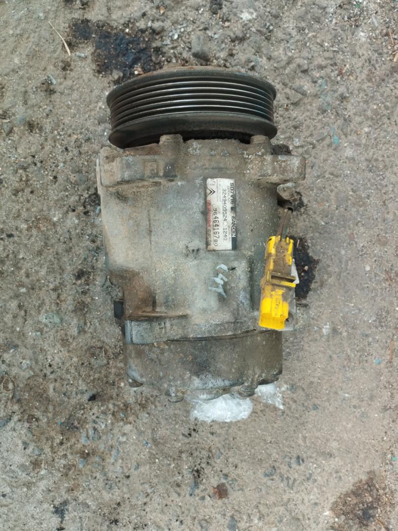 компрессор кондиционера Citroen C8 1 поколение 2005, 2.0 л., RHT (DW10ATED4), дизель, МКПП, минивэн, передний привод - фото №1