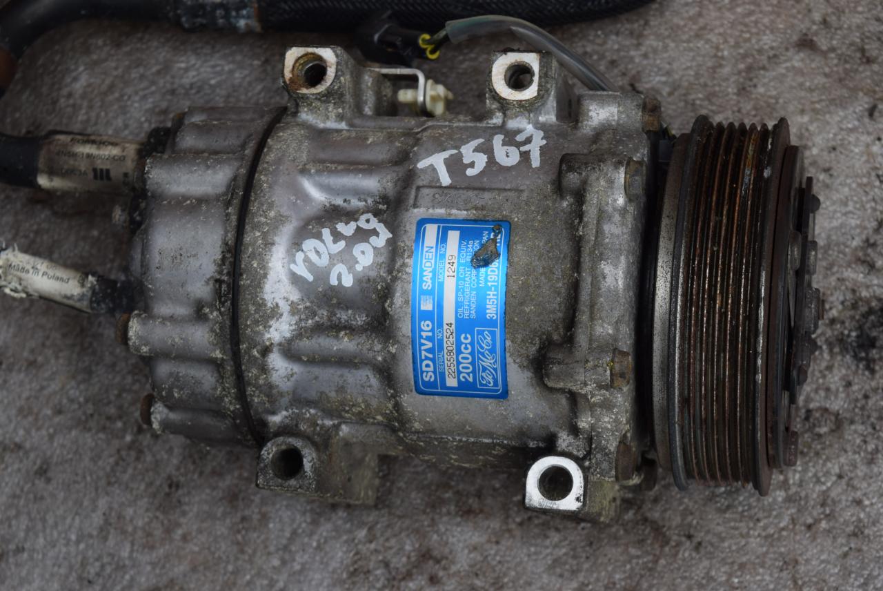 компрессор кондиционера Volvo V50 1 поколение 2005, 2.0 л., D 4204 T, дизель, МКПП, универсал, передний привод, 5M5H19D629HD - фото №1