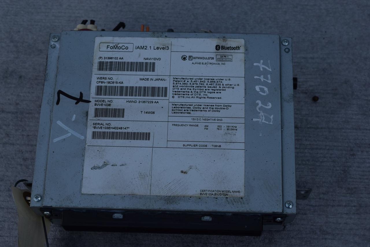 навигация Volvo V40 2 поколение 2014, 1.6 л., Ti, B 4164 T3, бензин, вариатор, универсал, 31357229AA, CF6N18C815KA, CF6N18C815KA - фото №1