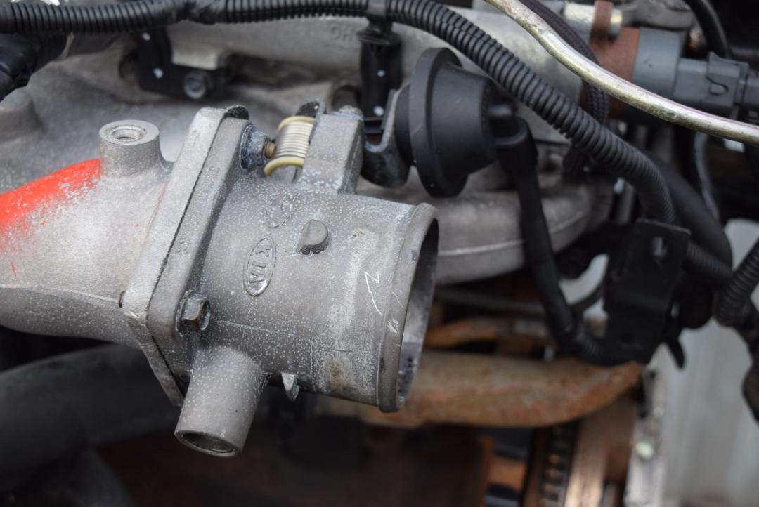 заслонка дроссельная Hyundai Santa Fe 1 поколение (SM) 2002, 2.0 л., D4EA, дизель, АКПП, внедорожник 5 дв., 3510027XXX - фото №1