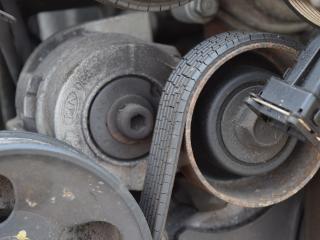 натяжитель Kia Sorento 1 поколение [рестайлинг] 2008, 2.5 л., D4CB, дизель, МКПП, черный, внедорожник 5 дв., правый руль, 252814A000