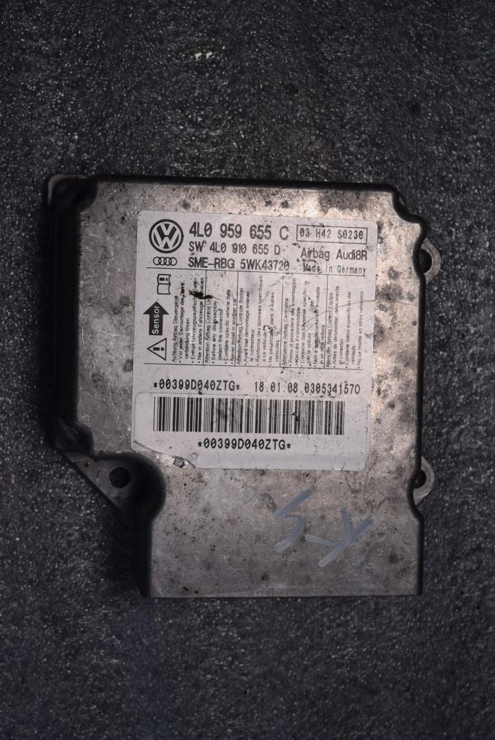 блок AirBag Audi Q7 4L 2008, 3.0 л., TDi, CASA, дизель, АКПП, полный подключаемый привод, 4L0959655C - фото №1