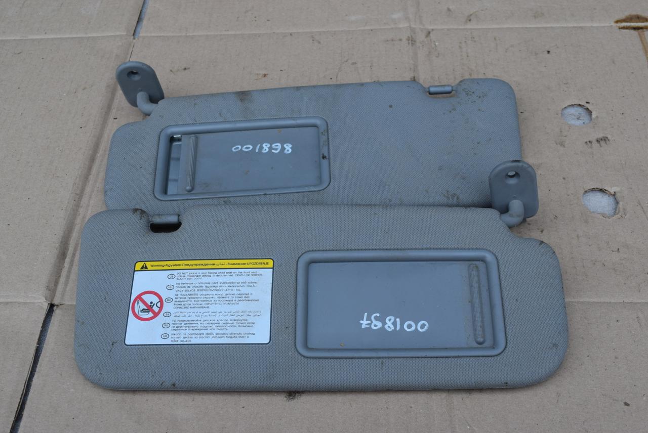 козырек солнцезащитный Hyundai Solaris 1 поколение 2013, 1.4 л., бензин, МКПП - фото №1