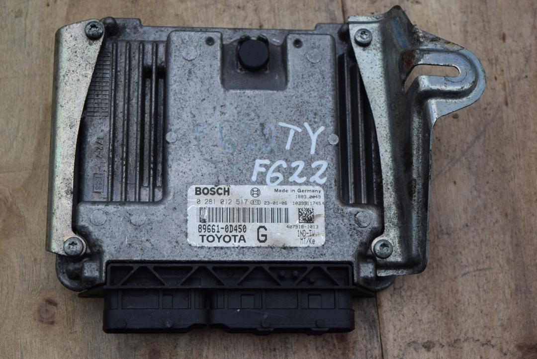 блок управления двигателем Toyota Yaris XP9 2009, 1.4 л., 1ND-TV, дизель, АКПП, хетчбэк 5 дв., 896610D450, 0281012517 - фото №1
