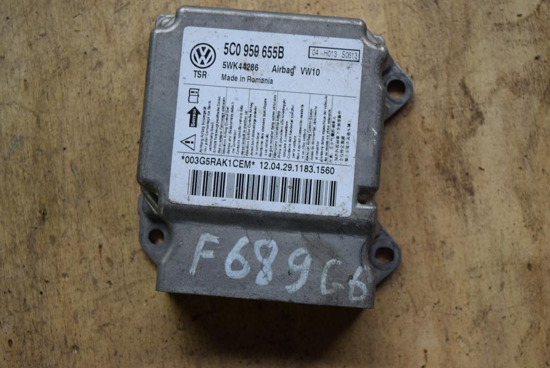 блок AirBag Volkswagen Golf 6 поколение 2010, 1.4 л., TSI, CAXA, бензин, МКПП, хетчбэк 5 дв., правый руль, 5C0959655B - фото №1