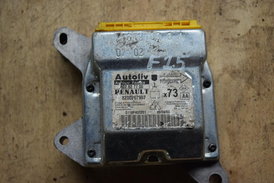 блок AirBag Renault Vel Satis 1 поколение 2004, 2.2 л., дизель, МКПП, минивэн, 8200267907 - фото №1