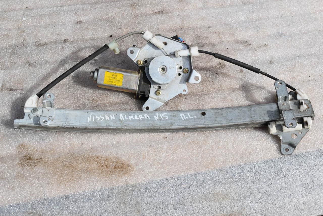 стеклоподъемник передний левый Nissan Almera N15 1997, 1.6 л., бензин, 807310M007 - фото №1