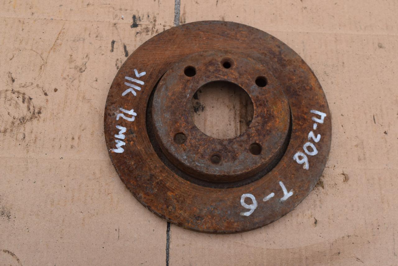 диск тормозной передний Peugeot 206 1 поколение 1999, 1.1 л., бензин - фото №1