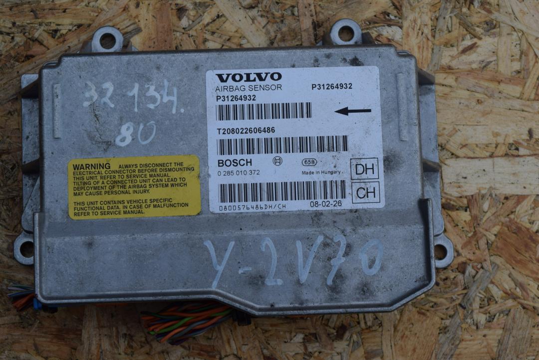 блок AirBag Volvo V70 3 поколение 2008, 2.5 л., B 5254 T6, бензин, АКПП, универсал, 31264932, 0285010372 - фото №1