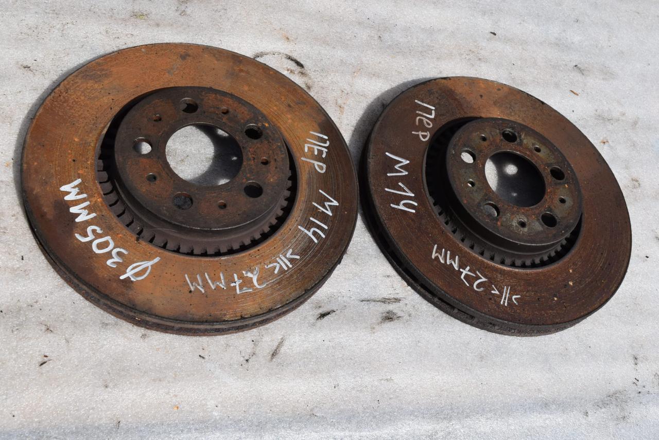 диск тормозной передний Volvo V70 2 поколение 2004, 2.4 л., D5, D 5244 T, дизель, АКПП, универсал, передний привод, 9434167 - фото №1