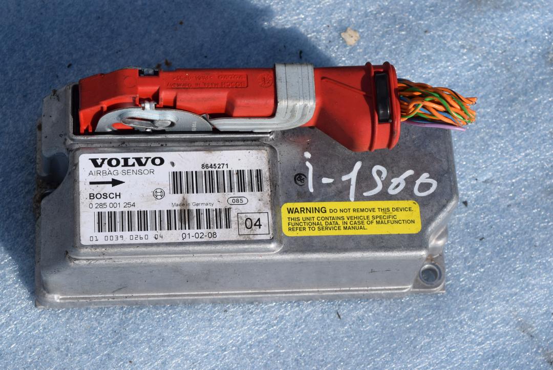 блок AirBag Volvo S60 1 поколение 2002, 2.4 л., B 5244 S, бензин, МКПП, седан, передний привод, 8645271, 0285001254 - фото №1