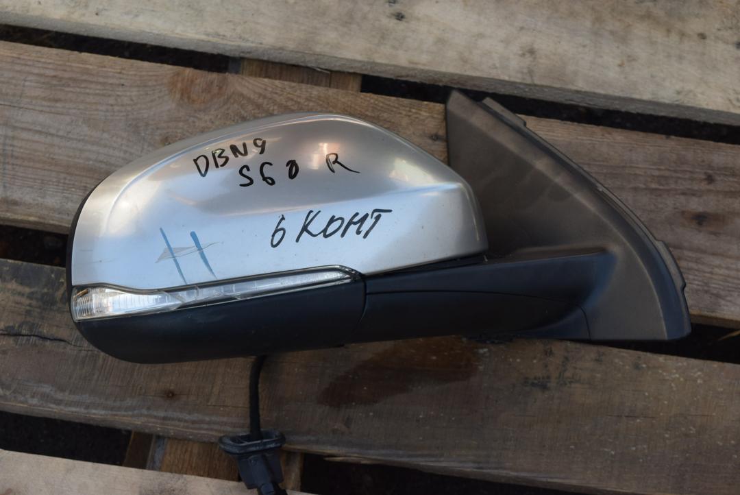 зеркало наружное правое Volvo S60 2 поколение 2012, 2.0 л., D 5204 T3, дизель, МКПП, седан, передний привод, правый руль, 30799090 - фото №1