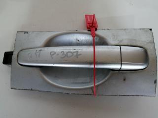 ручка наружная Peugeot 307 1 поколение 2002, 1.6 л., бензин, 5МКПП, серебро, хетчбэк 5 дв.