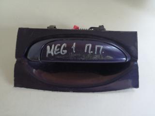 ручка наружная Renault Megane 1 поколение 1996, 1.6 л., K7M 690, бензин, 5МКПП, серебро, хетчбэк 5 дв.