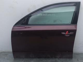 дверь передняя левая Skoda Superb 2 поколение 2010, 2.0 л., CFFB, дизель, 6МКПП, бордо, лифтбэк