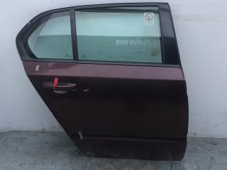 дверь задняя правая Skoda Superb 2 поколение 2010, 2.0 л., CFFB, дизель, 6МКПП, бордо, лифтбэк